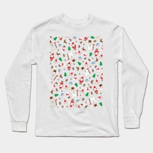 Cute Christmas Pattern Long Sleeve T-Shirt